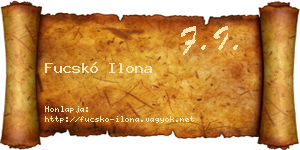 Fucskó Ilona névjegykártya